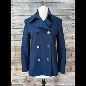 NWT 3.1 Phillip Lim Runway 2014 Navy Blue A-Line Peacoat - Size 4